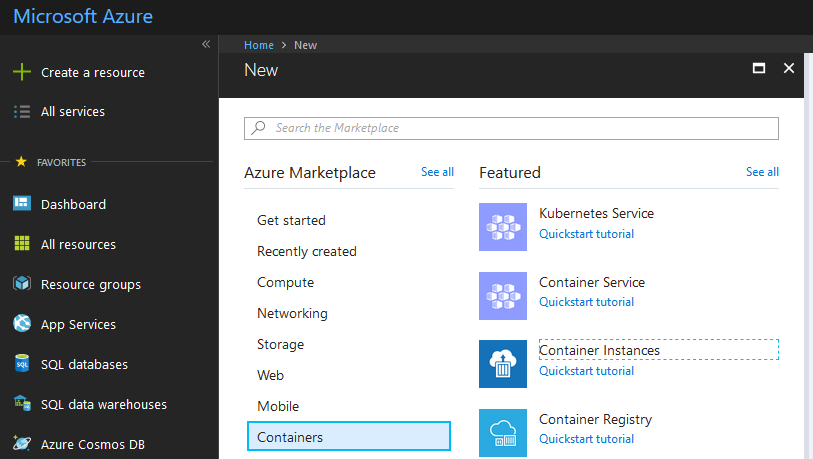 Deploying Docker Containers with Azure Container Instances