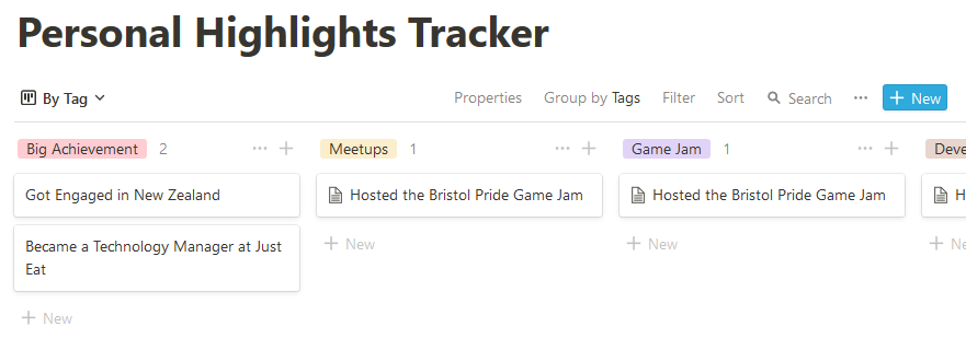 Building a Personal Highlights Tracker in Notion