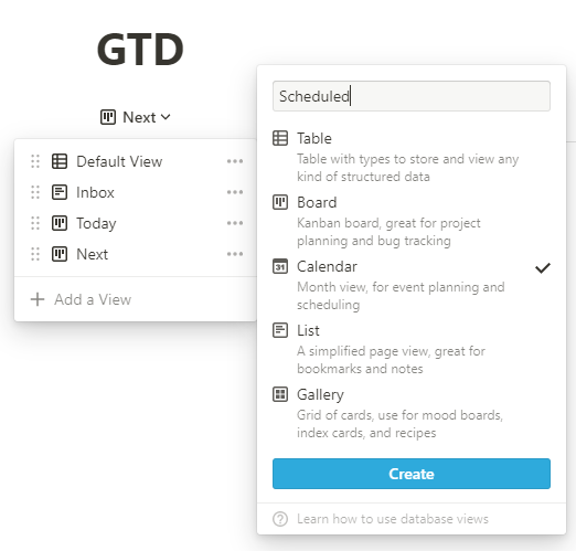 Getting Things Done in Notion Using Tables