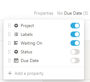 Getting Things Done in Notion Using Tables