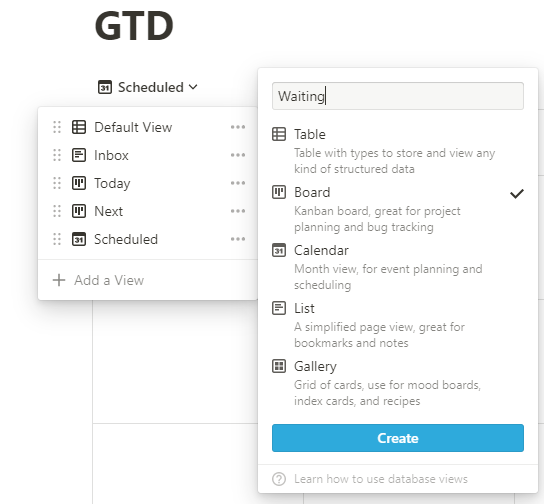 Getting Things Done in Notion Using Tables